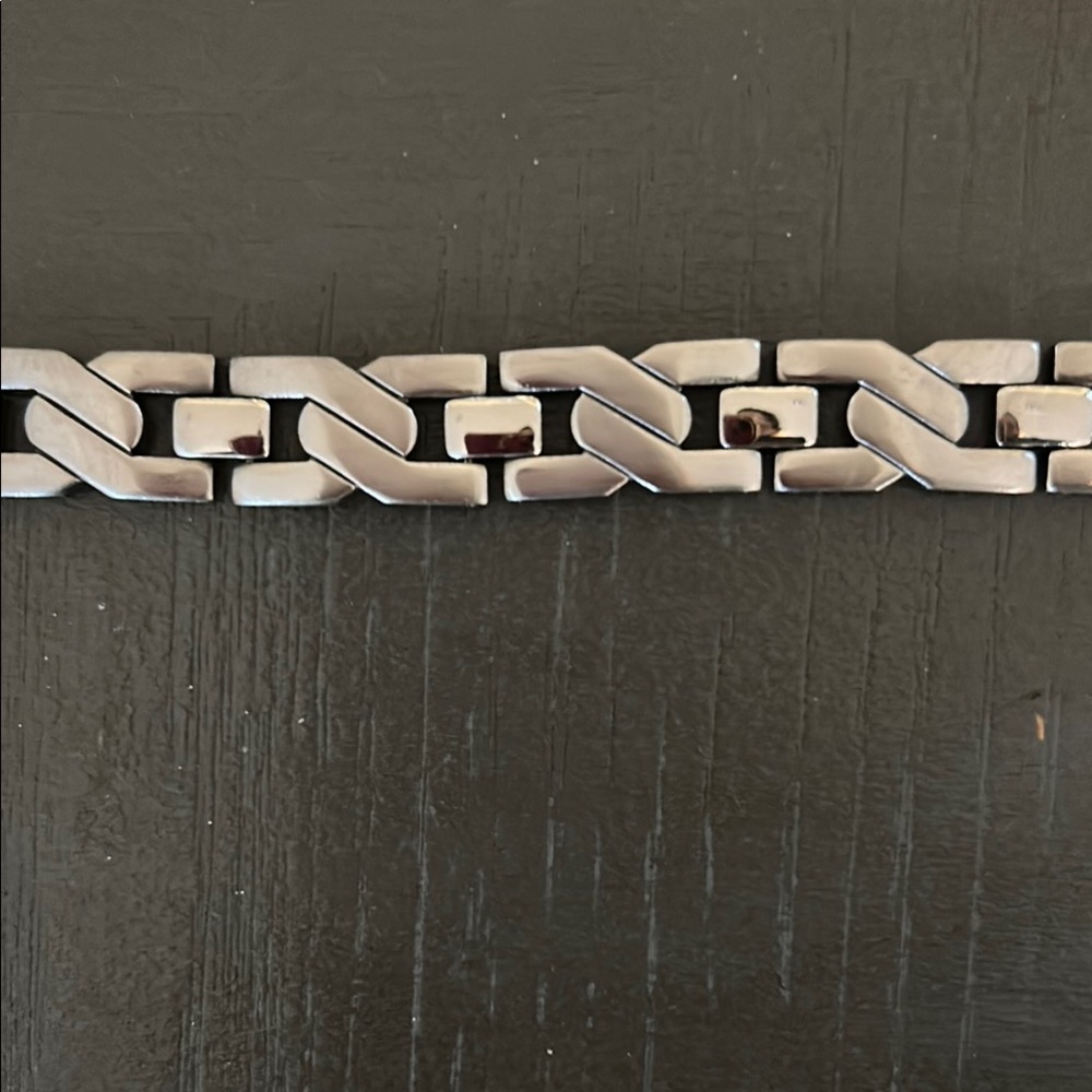 Men's Silver Chain Bracelet - Picture 6 of 7